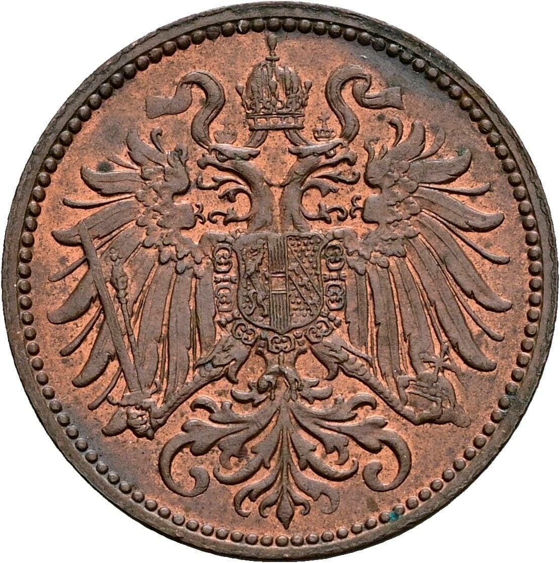 2 Heller Franz Joseph I. 1848-1916 1914 – Rückseite