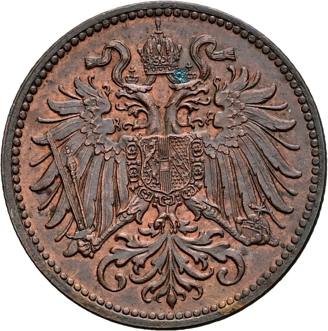 2 Heller Franz Joseph I. 1848-1916 1914 – Rückseite