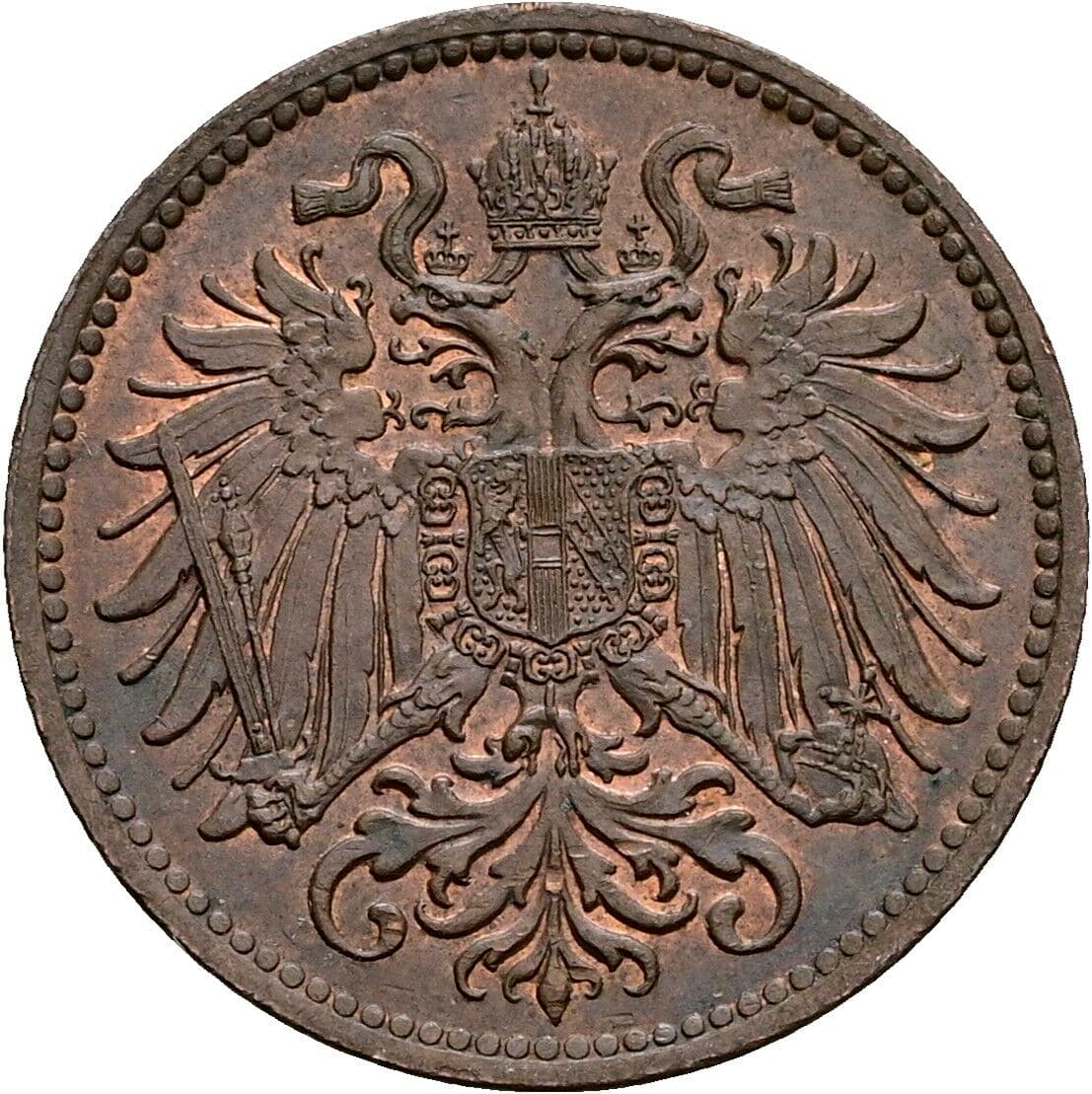 2 Heller Franz Joseph I. 1848-1916 1914 – Rückseite