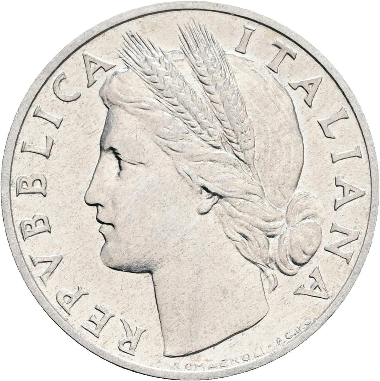 1 Lira 1949 – Vorderseite