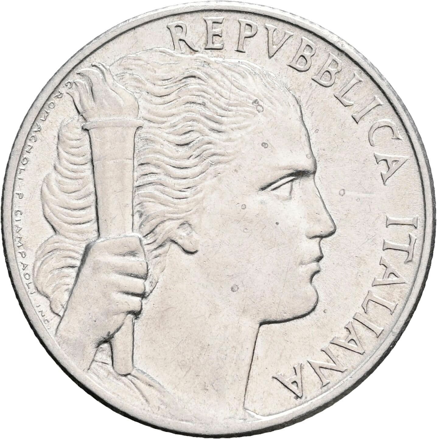 5 Lire 1950 – Vorderseite