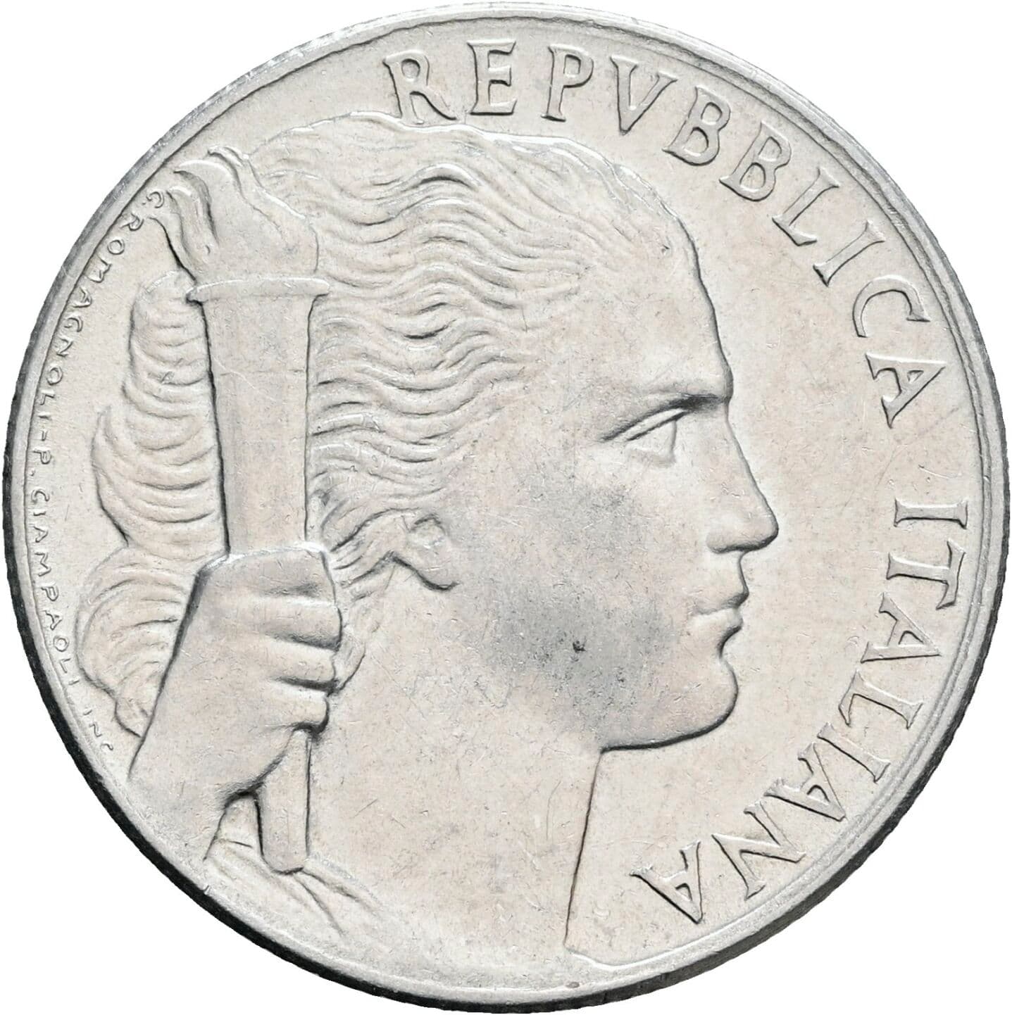 5 Lire 1949 – Vorderseite