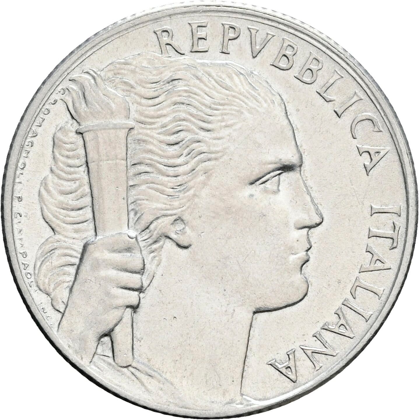 5 Lire 1950 – Vorderseite