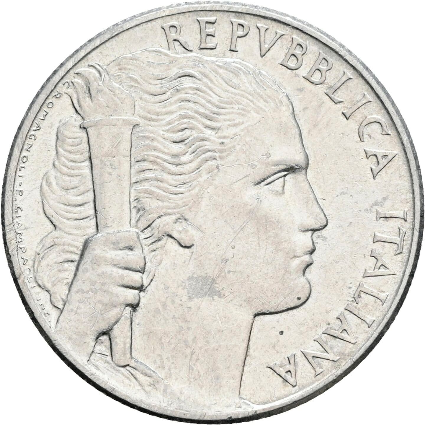 5 Lire 1950 – Vorderseite
