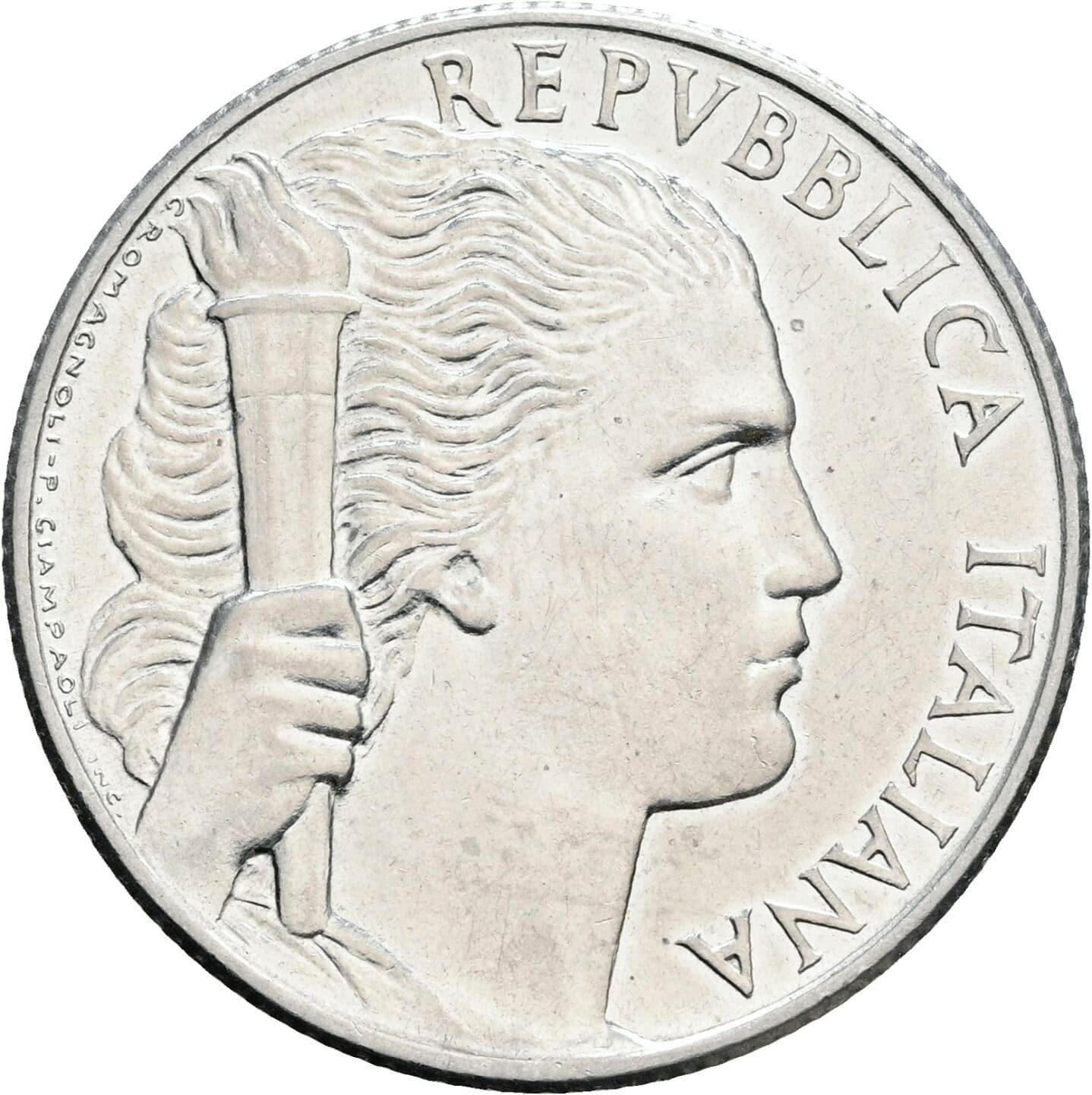 5 Lire 1949 – Vorderseite
