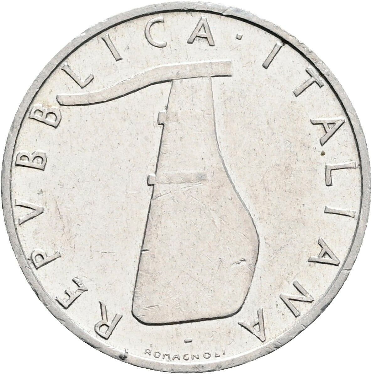 5 Lire 1966 – Rückseite