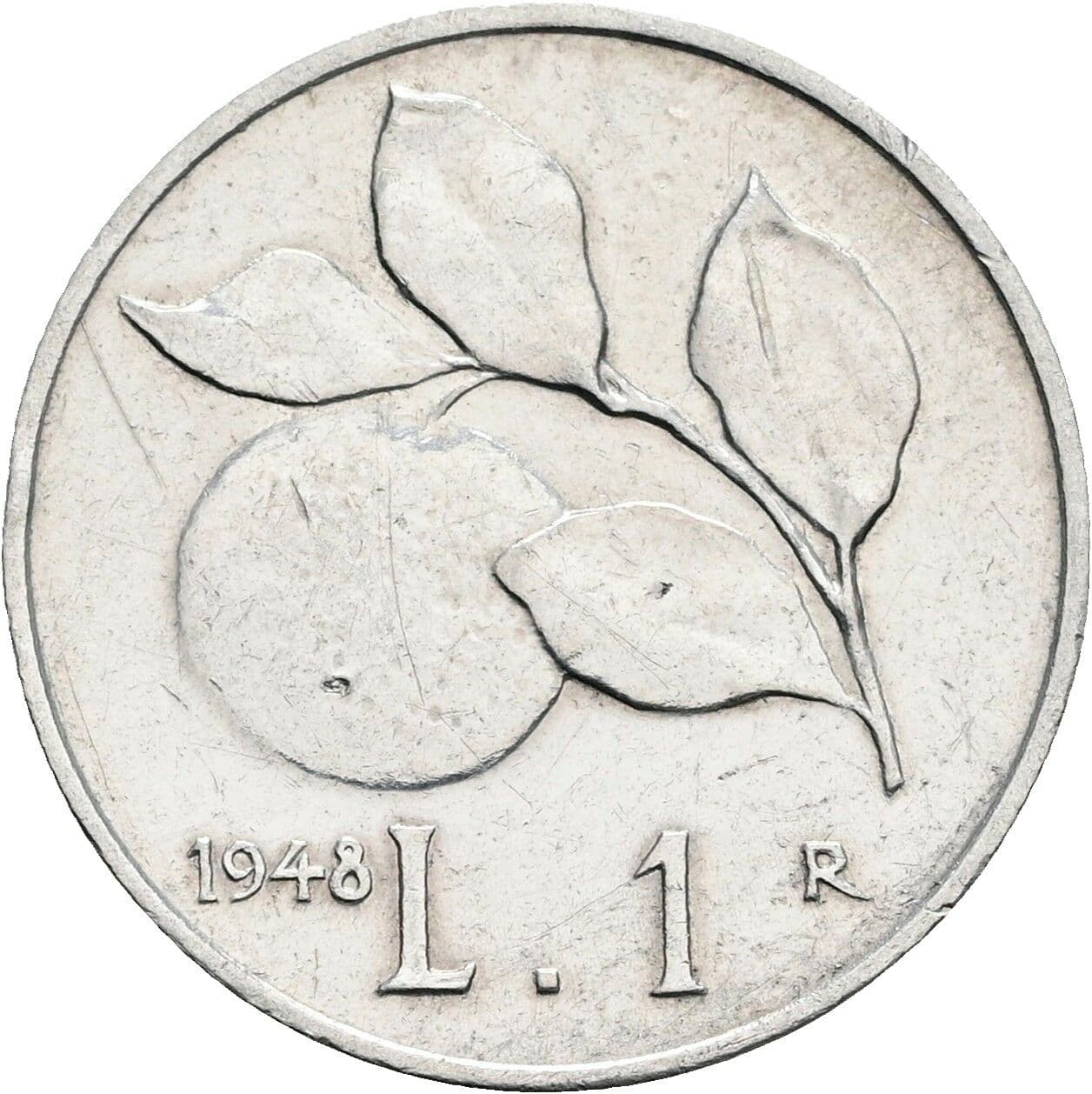 1 Lira 1948 – Rückseite