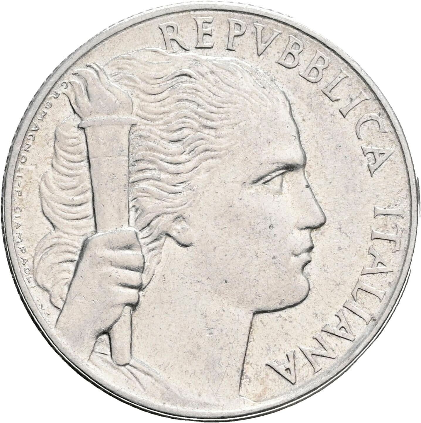 5 Lire 1949 – Vorderseite