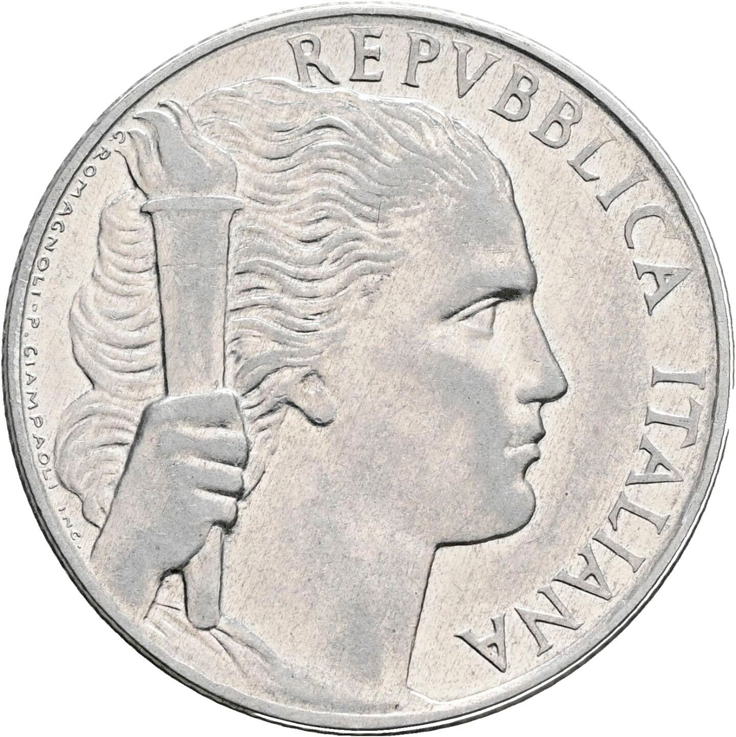 5 Lire 1949 – Vorderseite