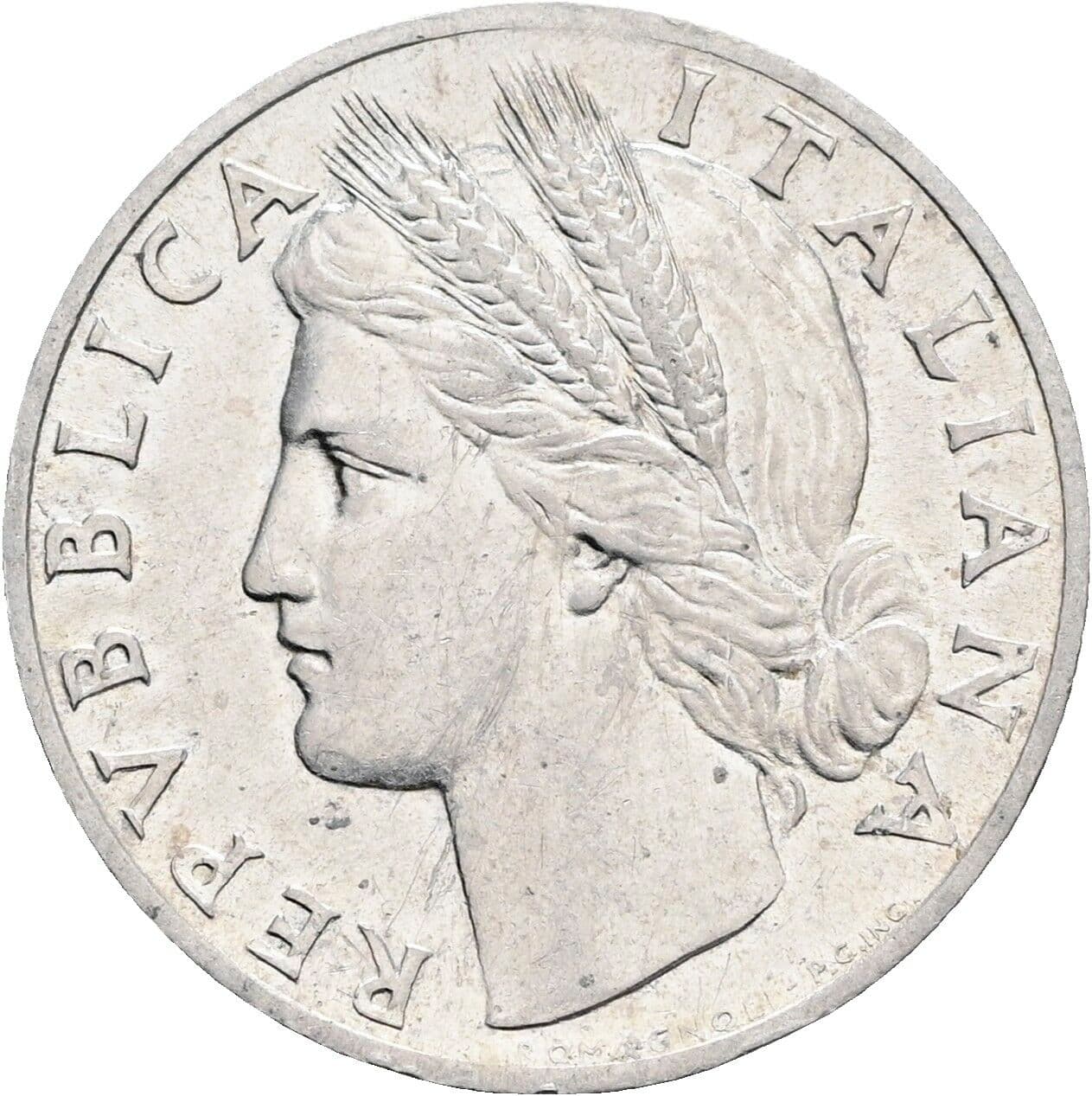 1 Lira 1948 – Vorderseite