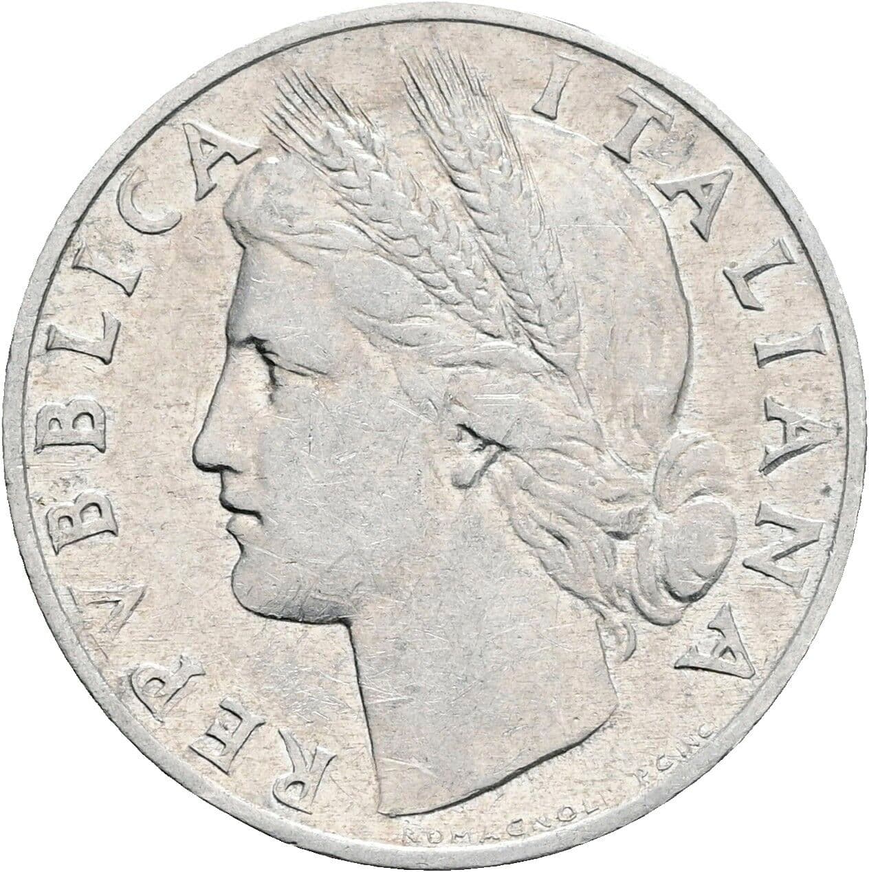1 Lira 1949 – Vorderseite