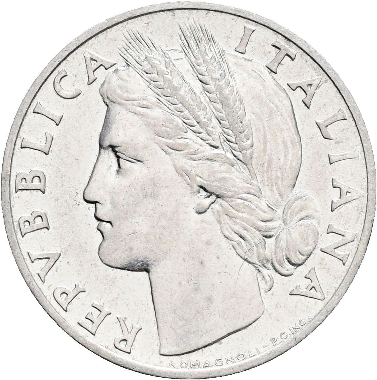 1 Lira 1948 – Vorderseite