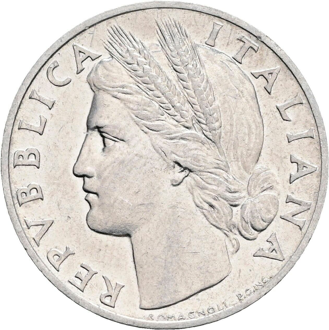 1 Lira 1948 – Vorderseite
