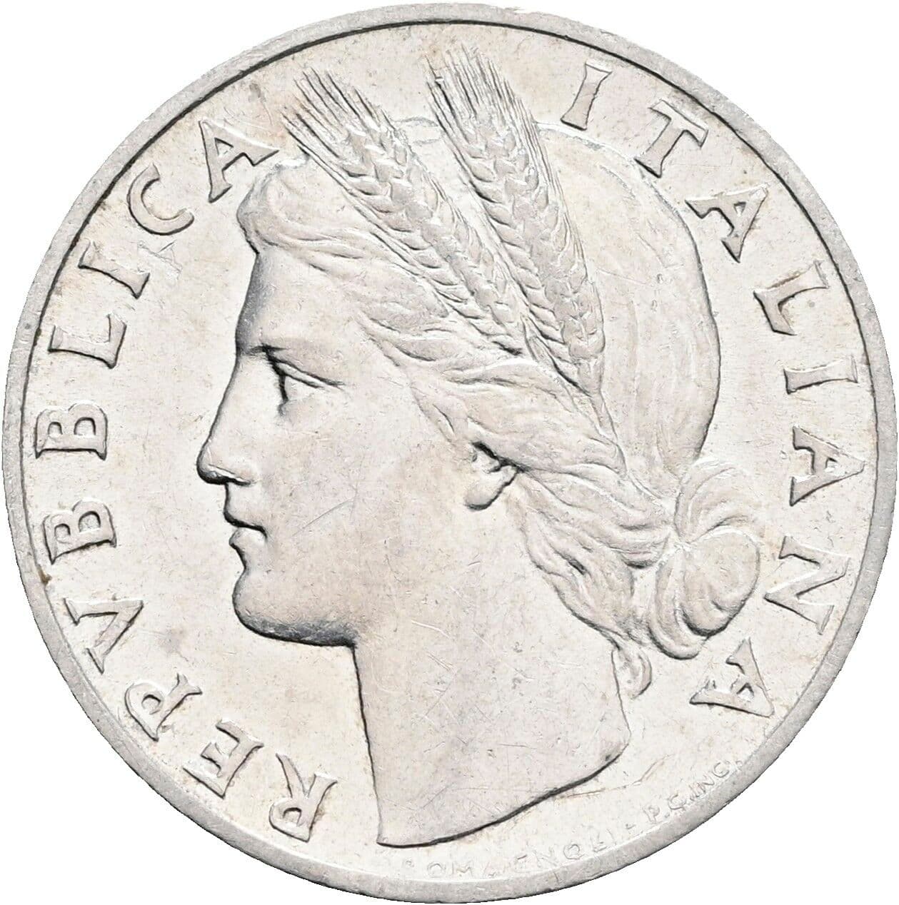 1 Lira 1948 – Vorderseite
