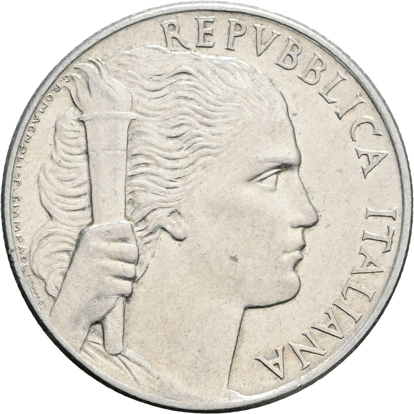 5 Lire 1949 – Vorderseite