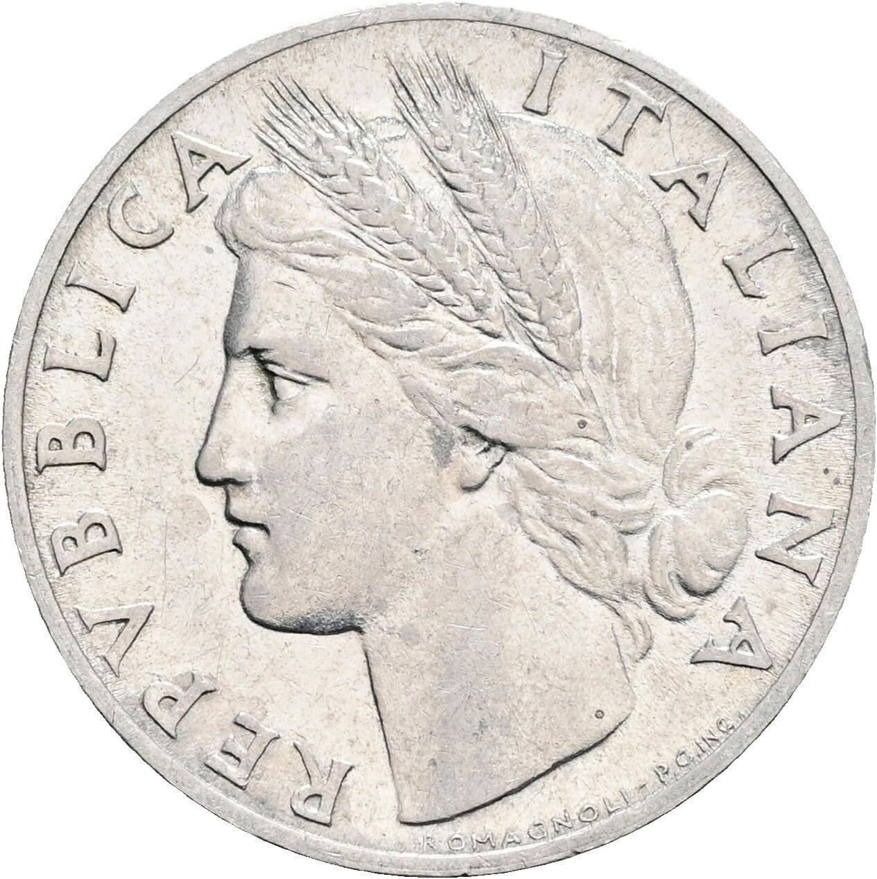 1 Lira 1950 – Vorderseite