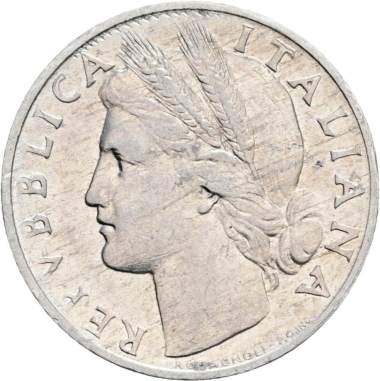 1 Lira 1949 – Vorderseite