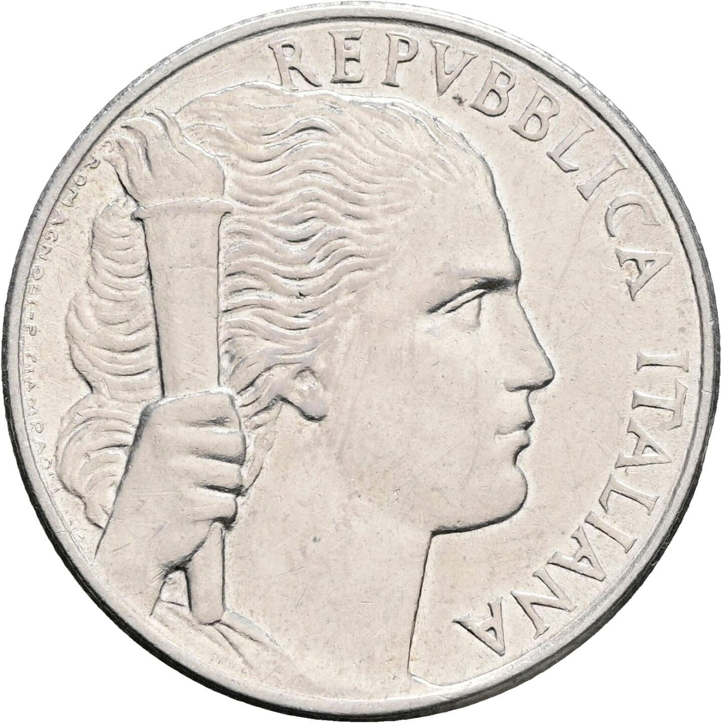 5 Lire 1950 – Vorderseite