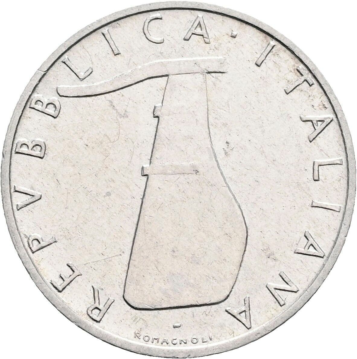 5 Lire 1966 – Rückseite