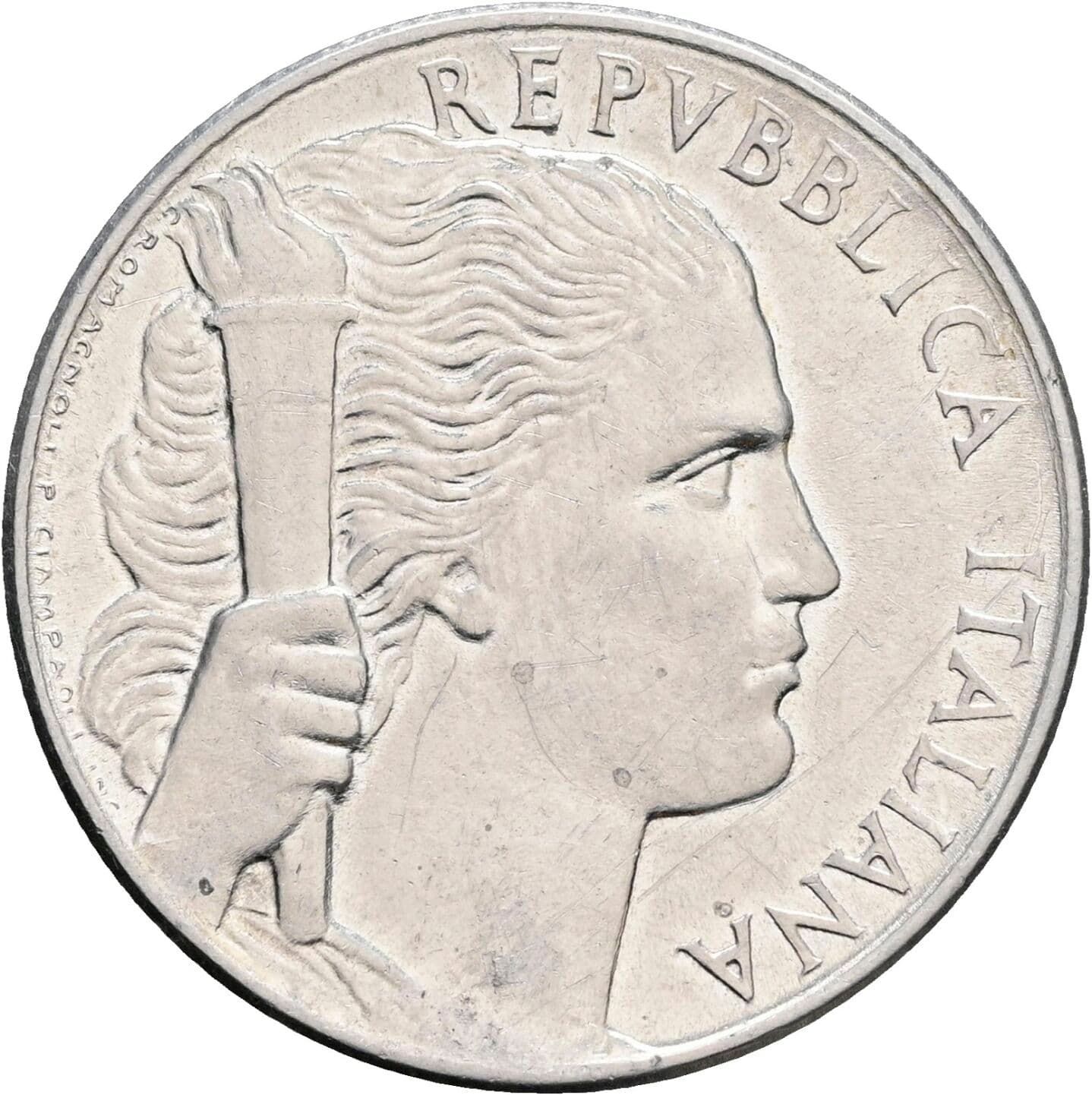 5 Lire 1949 – Vorderseite