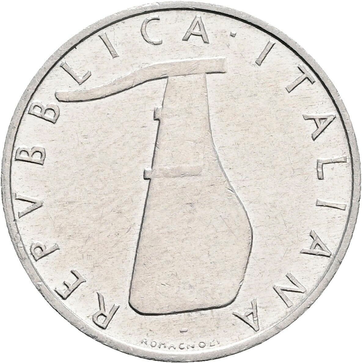 5 Lire 1966 – Rückseite