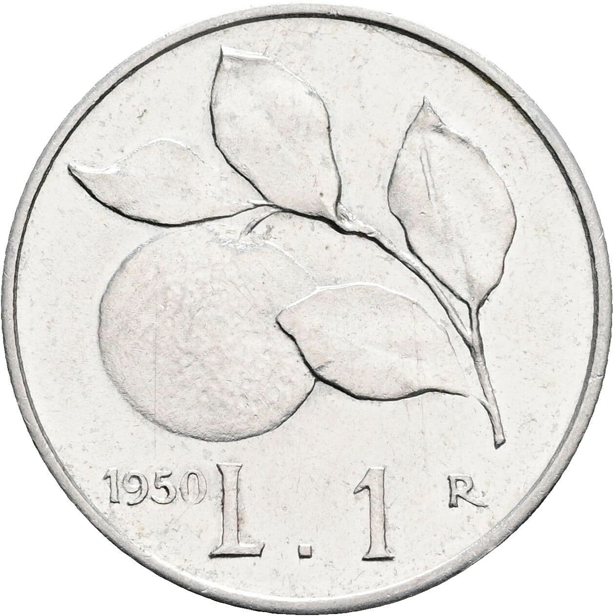 1 Lira 1950 – Rückseite