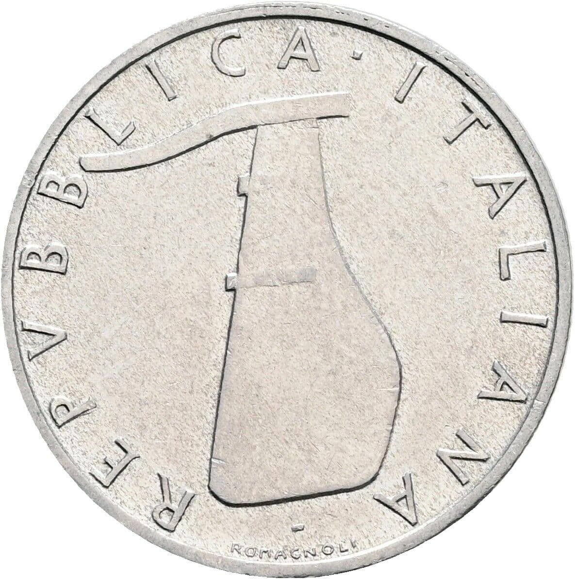 5 Lire 1966 – Rückseite