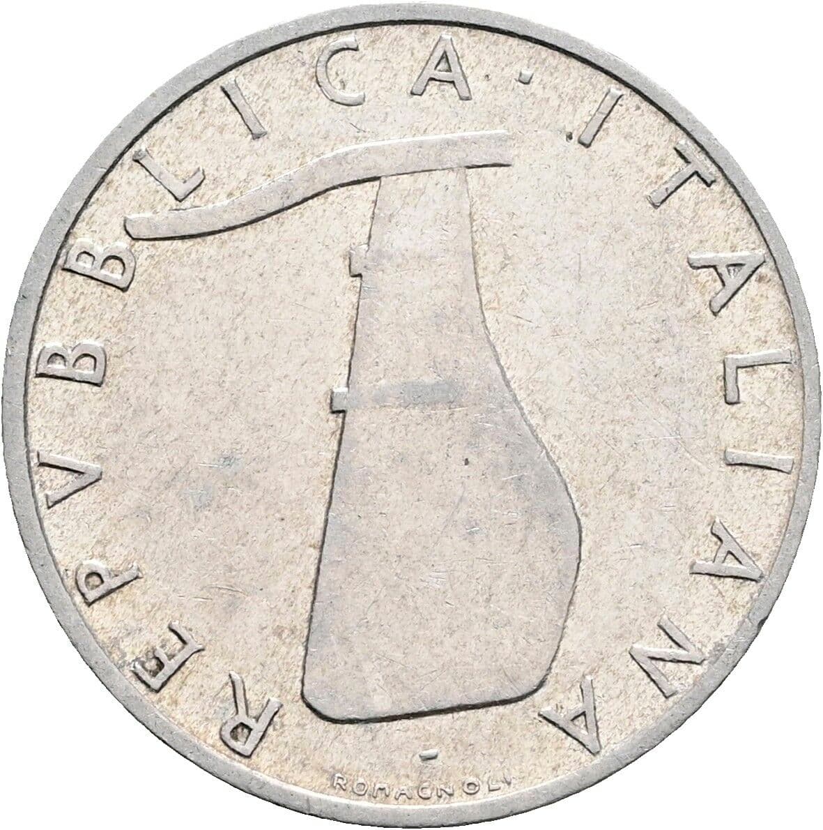 5 Lire 1966 – Rückseite