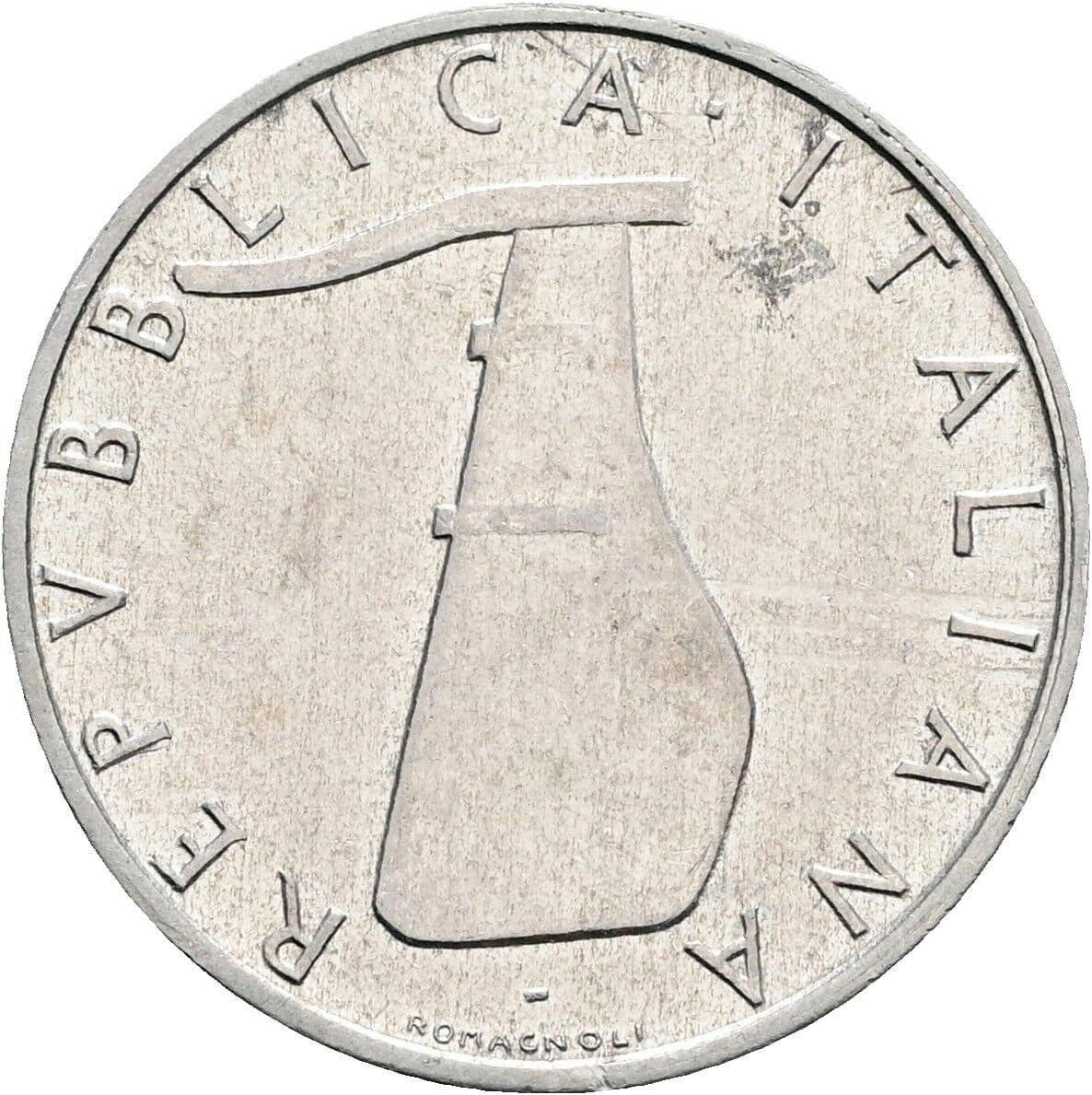 5 Lire 1966 – Rückseite