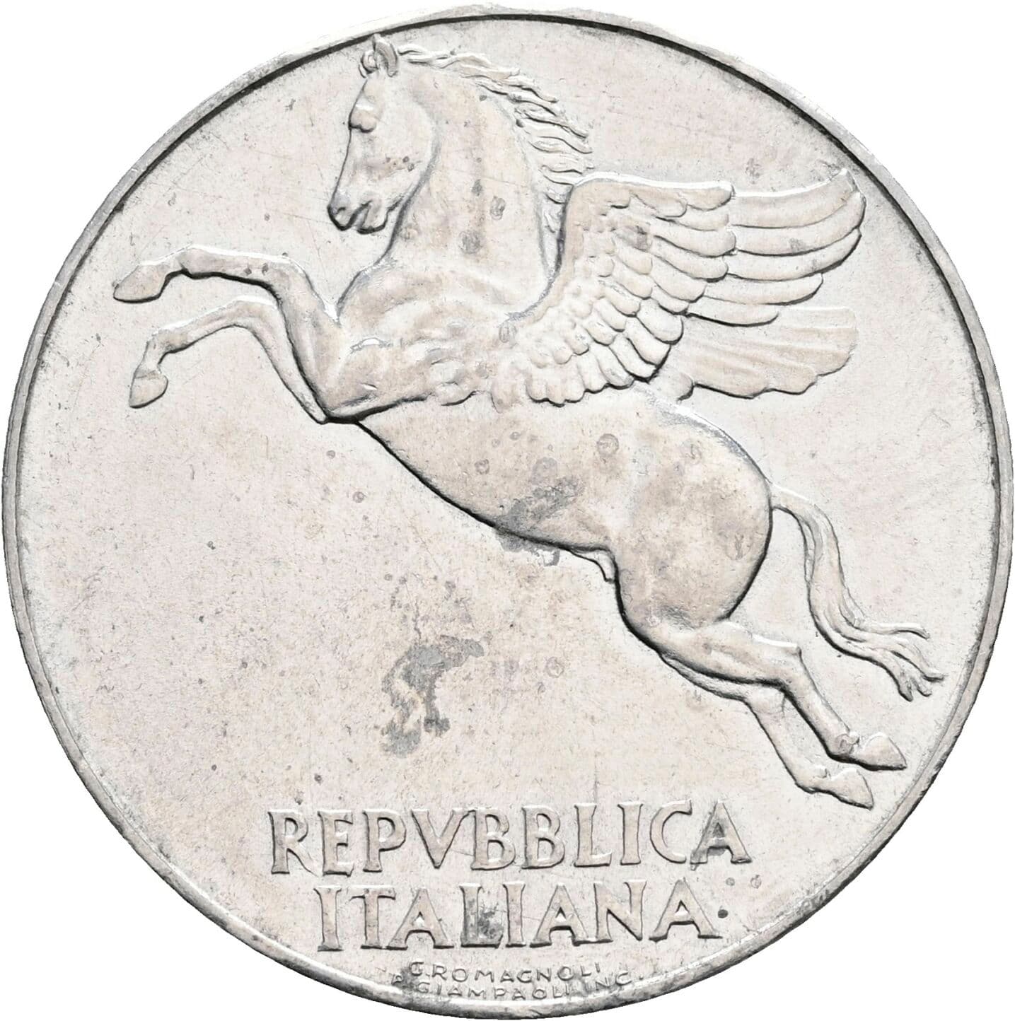 10 Lire 1950 – Rückseite