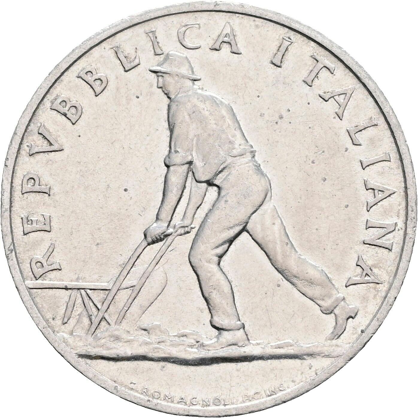 2 Lire 1948 – Vorderseite