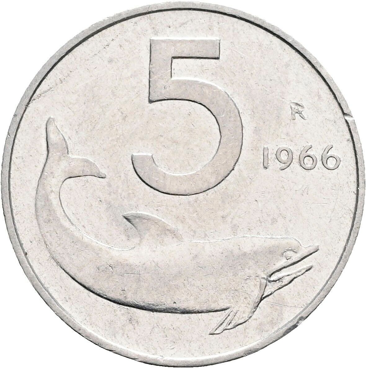 5 Lire 1966 – Vorderseite