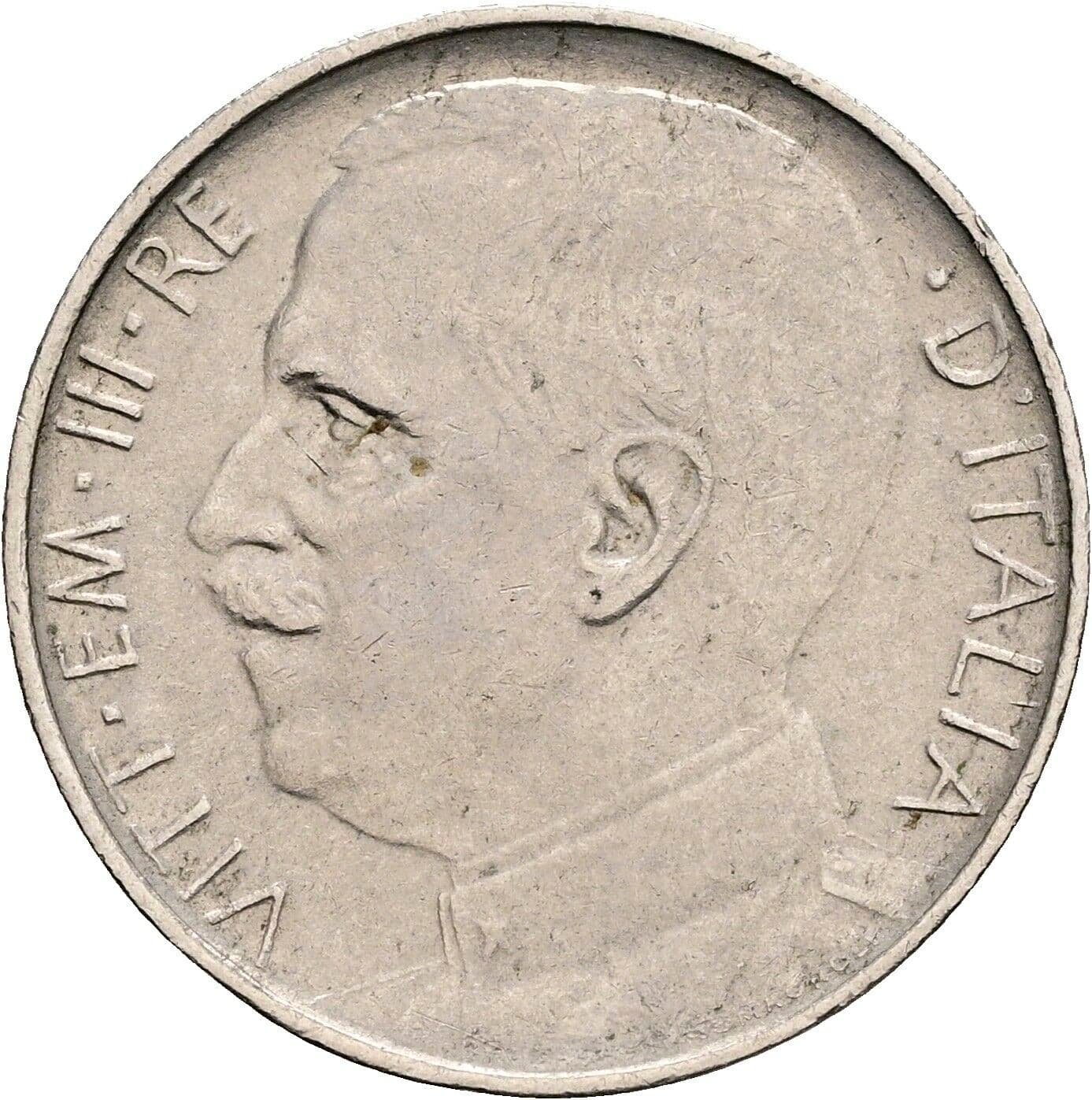 50 Centesimi Vittorio Emanuele III. 1900-1946 1925 – Vorderseite