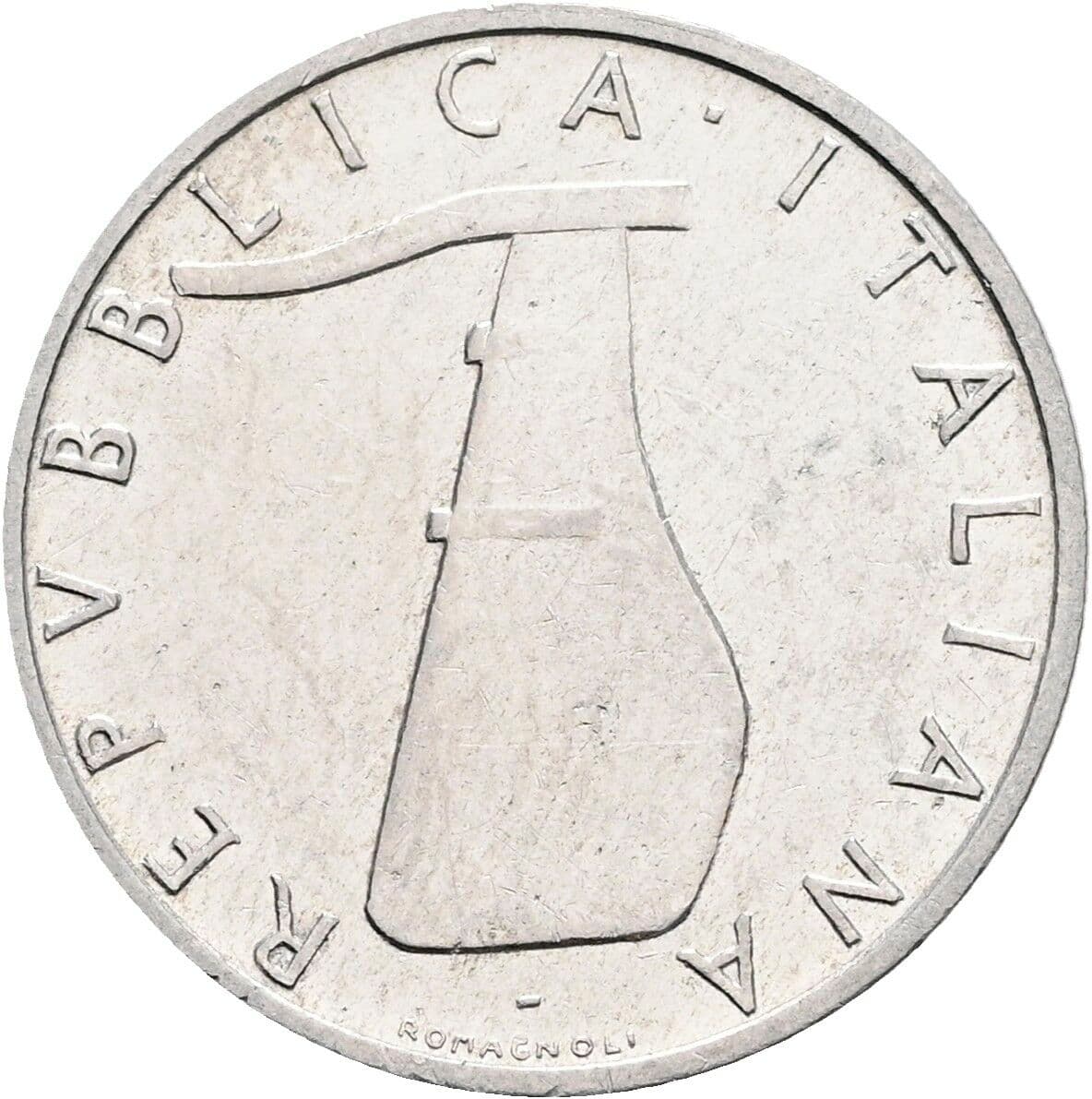 5 Lire 1966 – Rückseite