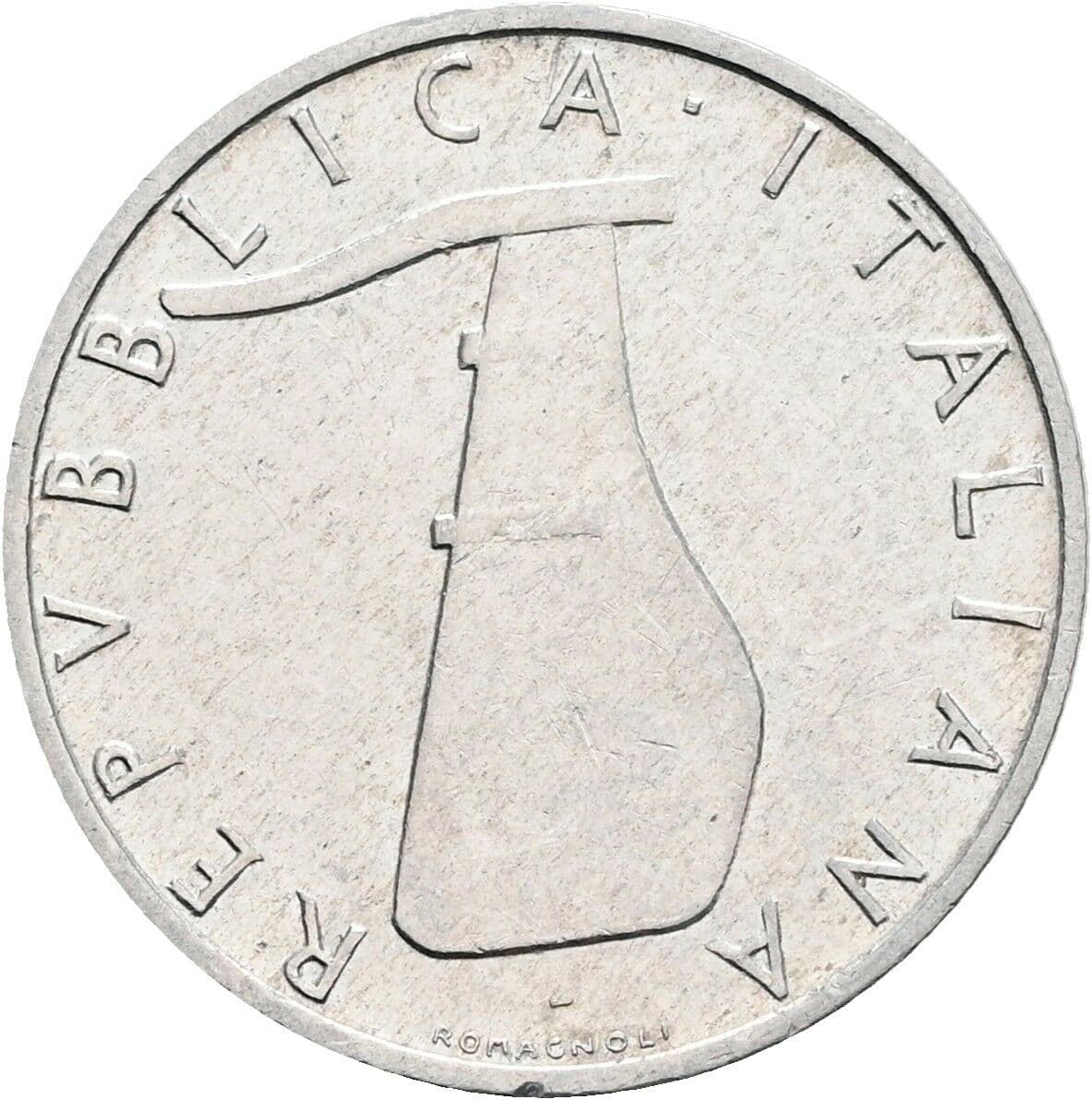 5 Lire 1966 – Rückseite