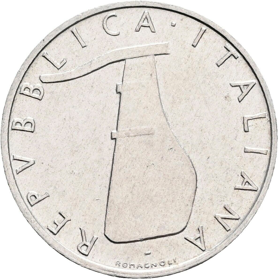 5 Lire 1966 – Rückseite
