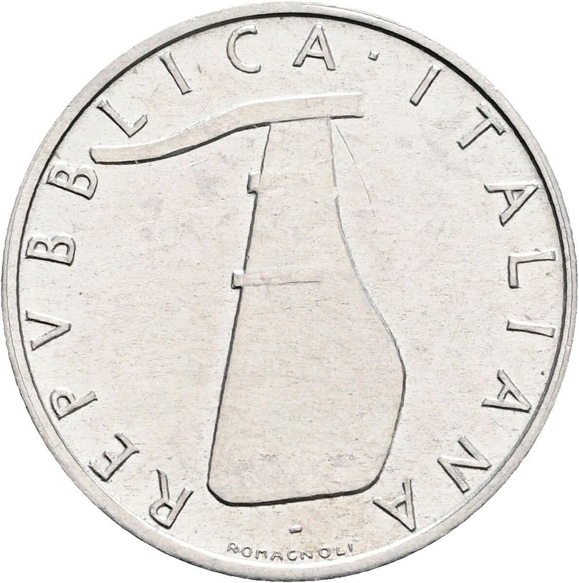5 Lire 1966 – Rückseite