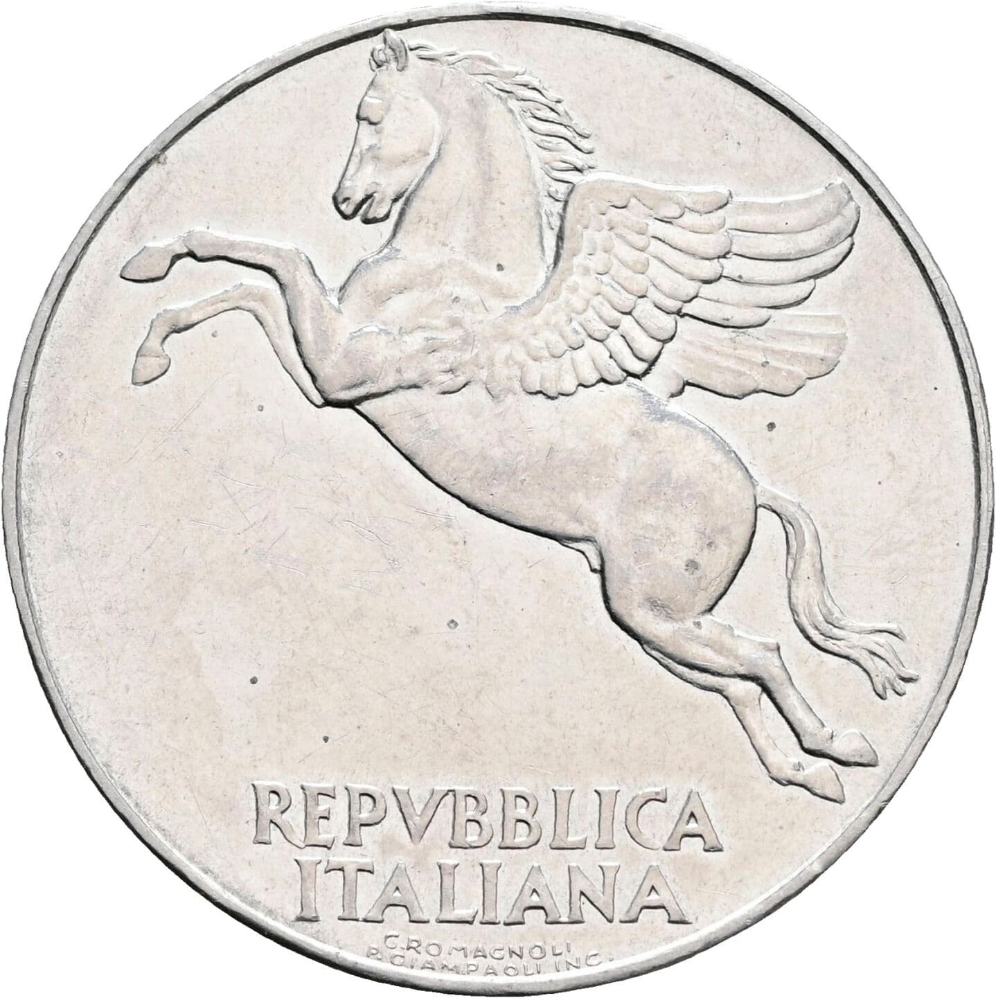 10 Lire 1949 – Rückseite