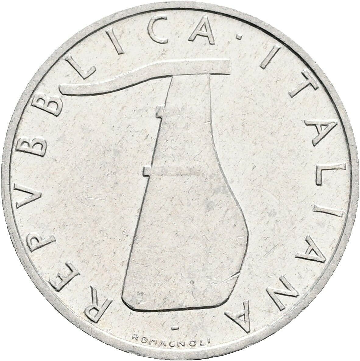5 Lire 1966 – Rückseite