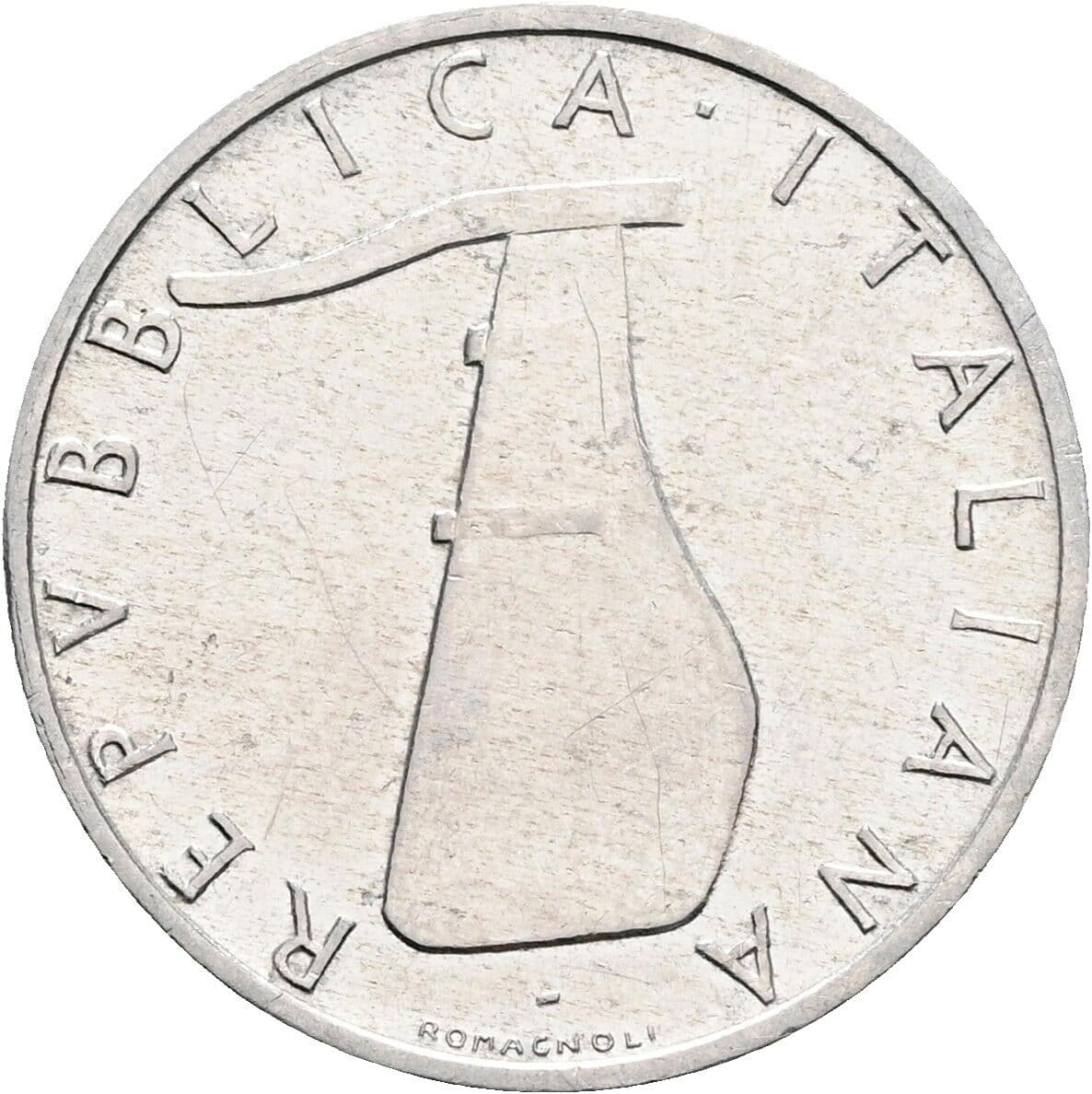 5 Lire 1966 – Rückseite