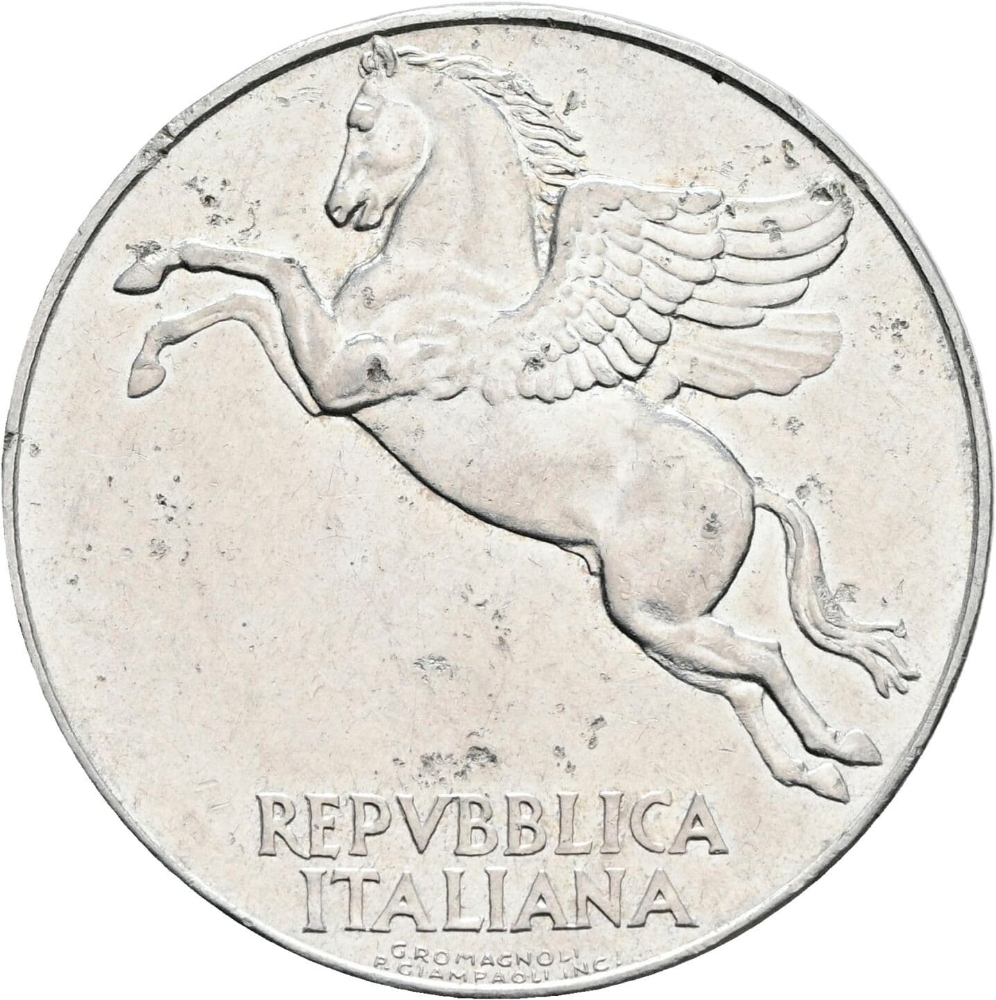 10 Lire 1949 – Rückseite
