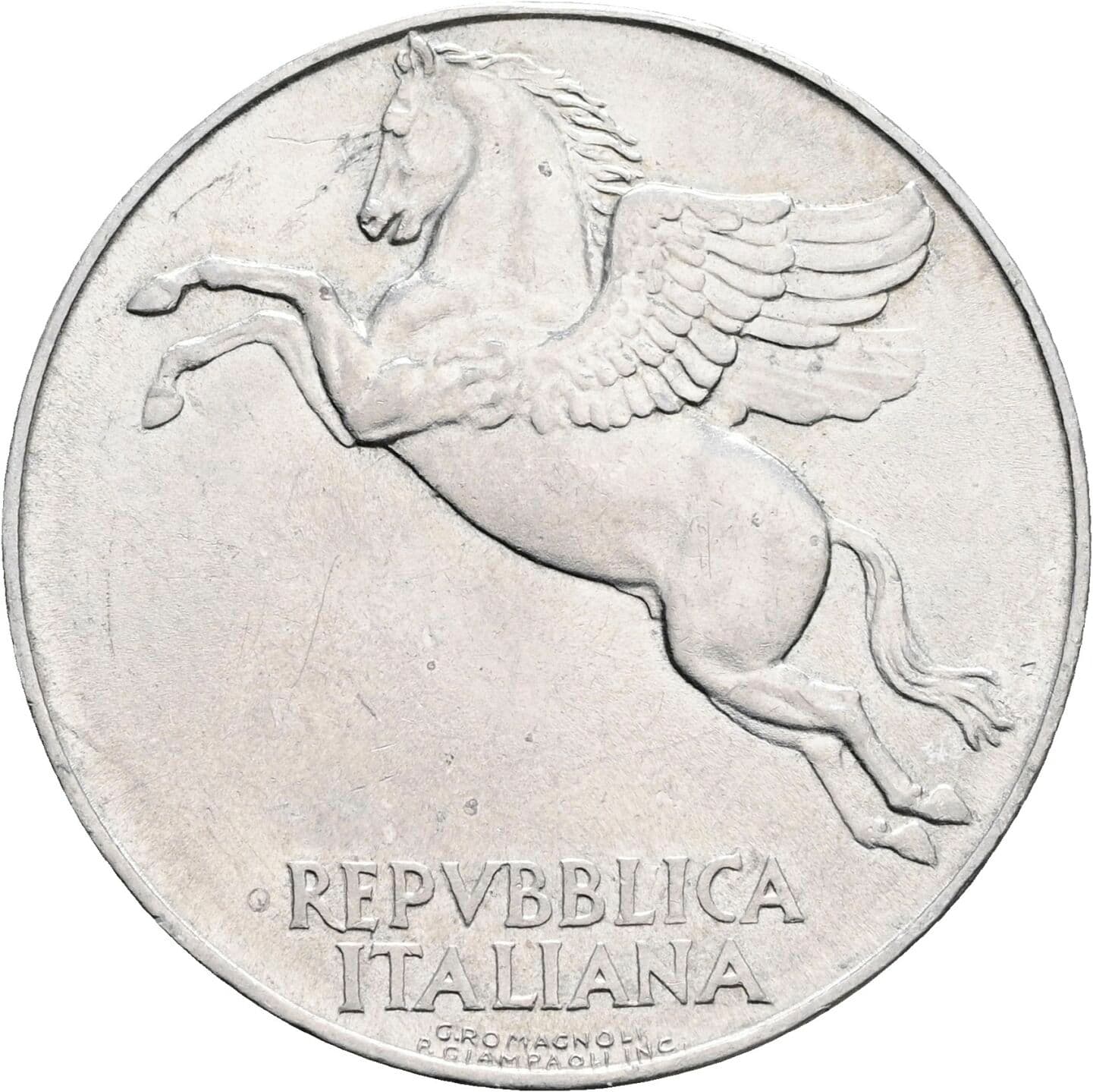 10 Lire 1949 – Rückseite