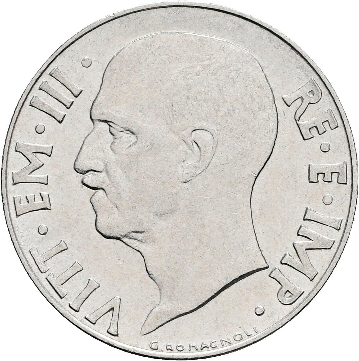 20 Centesimi Vittorio Emanuele III. 1900-1946 1940 – Vorderseite