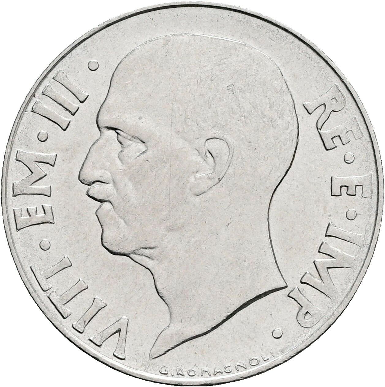 20 Centesimi Vittorio Emanuele III. 1900-1946 1941 – Vorderseite