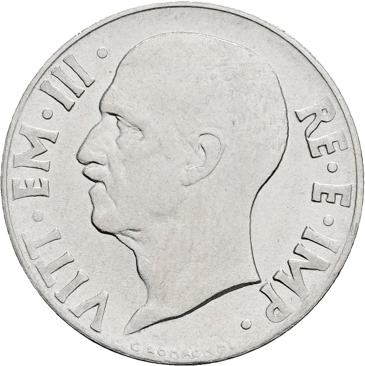 20 Centesimi Vittorio Emanuele III. 1900-1946 1940 – Vorderseite