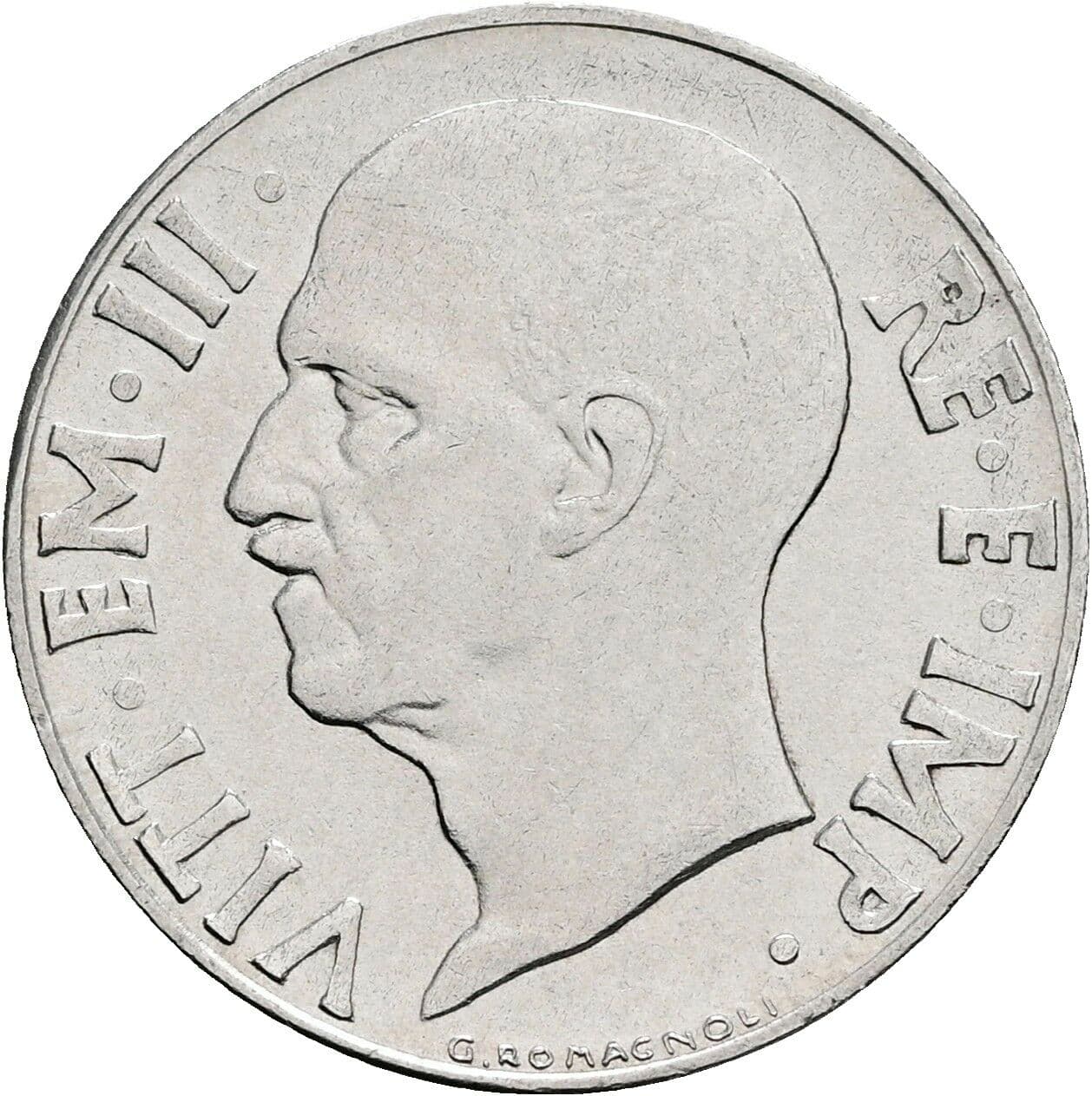20 Centesimi Vittorio Emanuele III. 1900-1946 1942 – Vorderseite