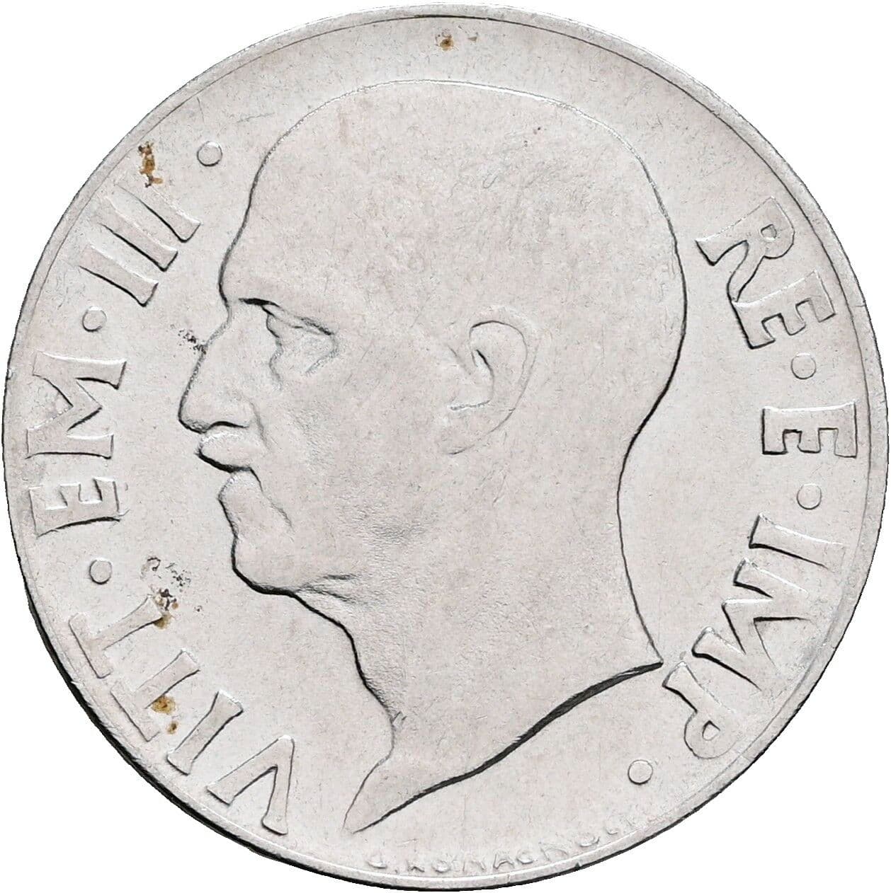 20 Centesimi Vittorio Emanuele III. 1900-1946 1940 – Vorderseite