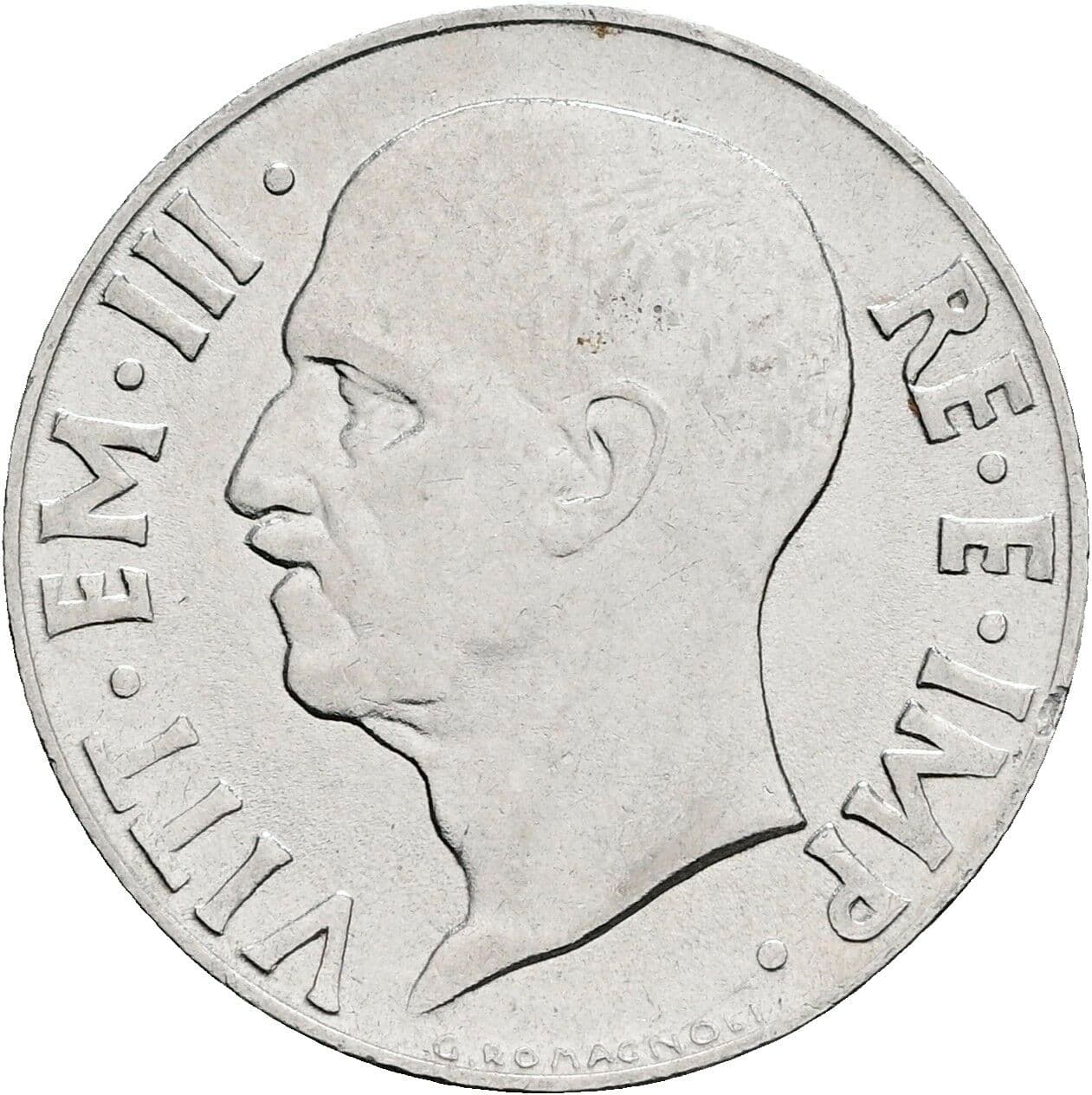 20 Centesimi Vittorio Emanuele III. 1900-1946 1940 – Vorderseite