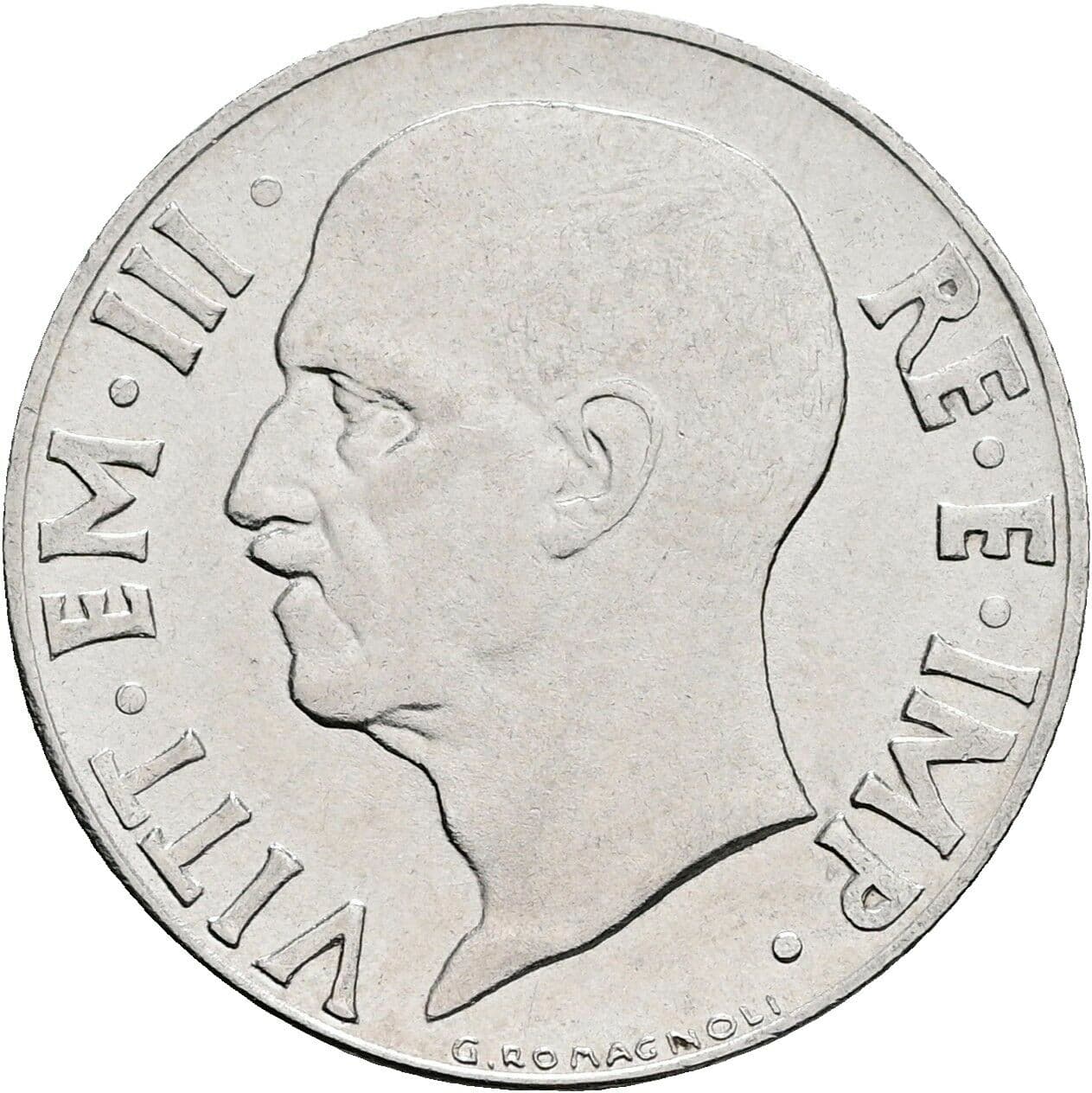 20 Centesimi Vittorio Emanuele III. 1900-1946 1940 – Vorderseite