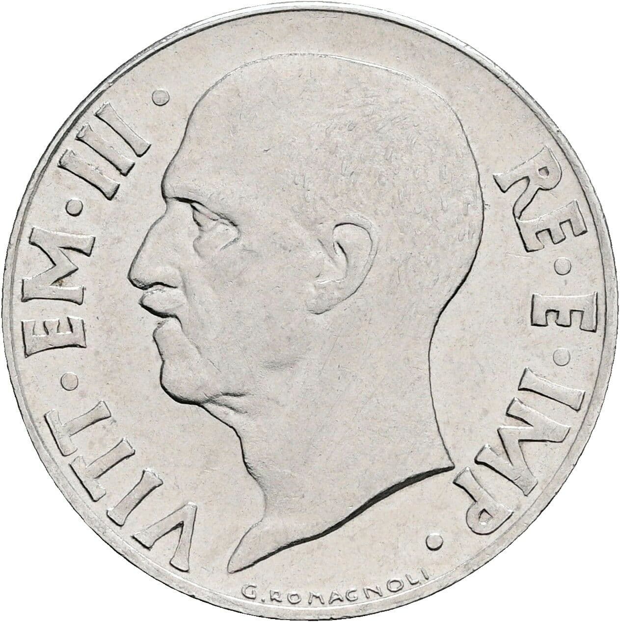 20 Centesimi Vittorio Emanuele III. 1900-1946 1940 – Vorderseite